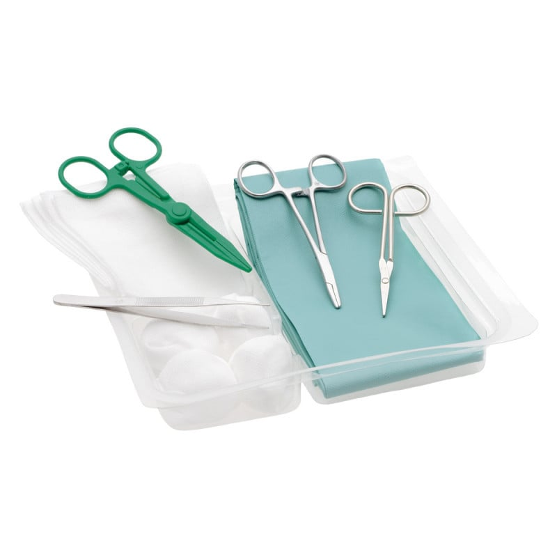 ▷ Kit de sutura desechable estéril