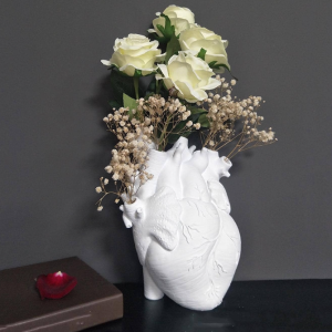 Corazón blanco de decoración - Imagen 3