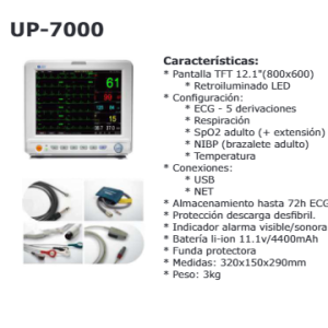 Monitor multiparamétrico UP7000 - Imagen 2