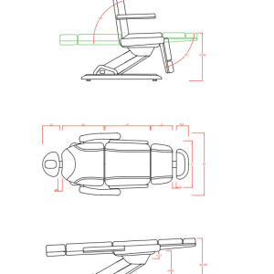Sillón de estética eléctrico MAXI 4 motores - Imagen 5