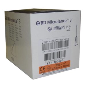 Agujas BD Microlance 25G 5/8" 0.5X16