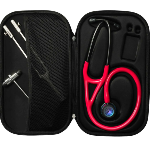 Estuche rígido con cremallera para fonendoscopio cardiológico