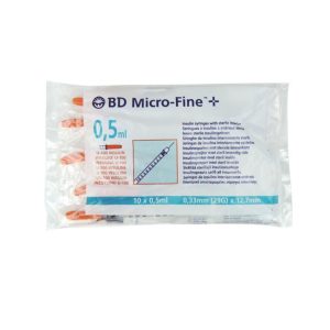Jeringa BD Microfine 0,5ml 29G 0,33x12,7 mm